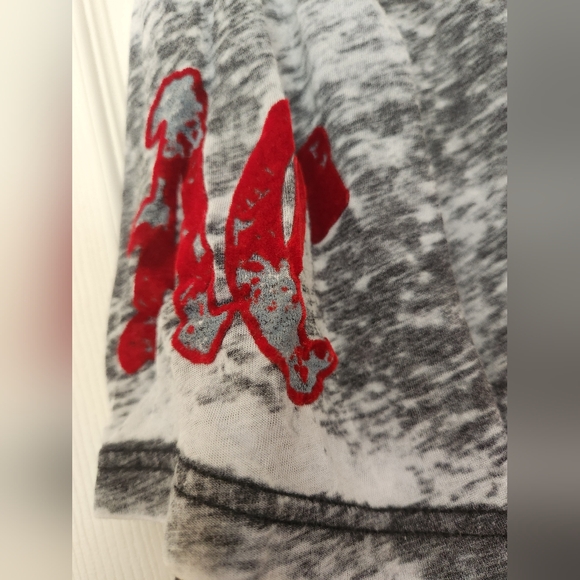 Affliction Men's Distressed Graphic T-Shirt - Red & Gray, Size L - Picture 4 of 5